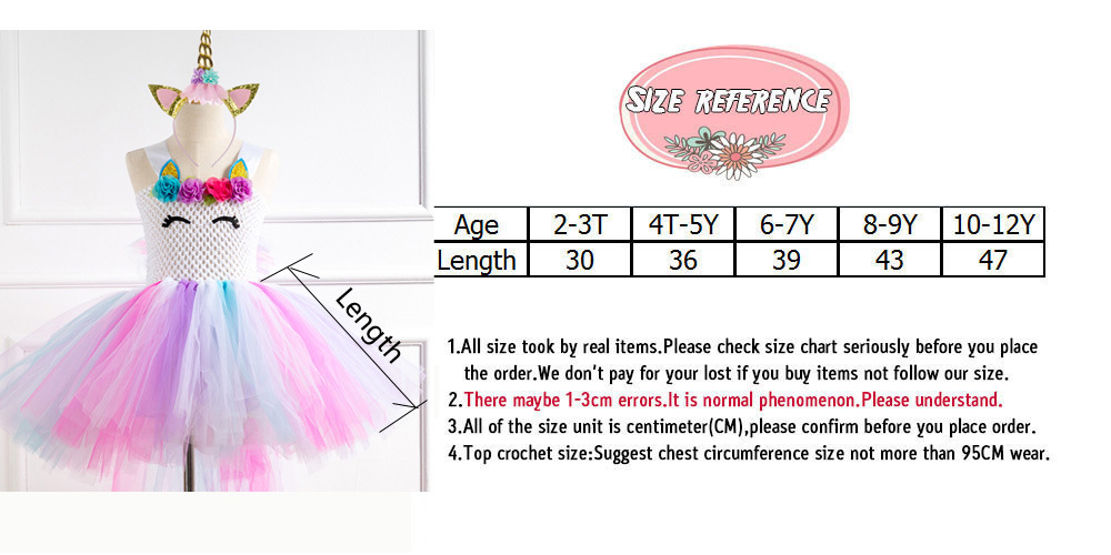 Unicorn Party Girls Dress 14 SX-HD93292