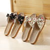 Slippers, footwear indoor, non-slip cute slide with bow