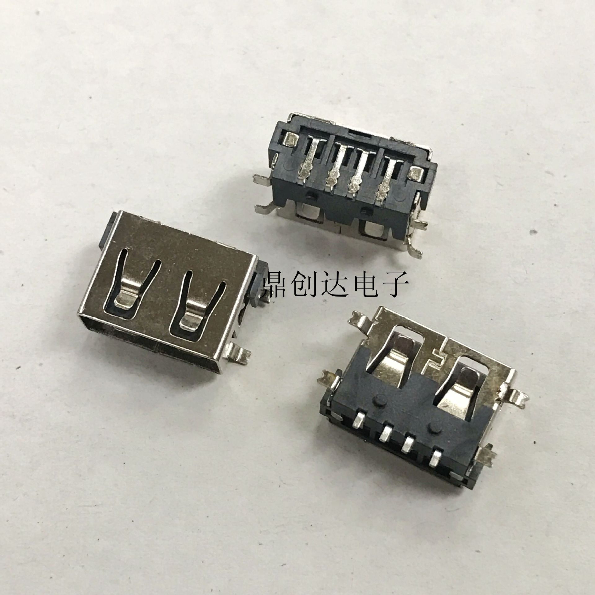 USB A母 AF 短体10.0 MM 厚6.3 MM 全贴片无边 A型母座-阿里巴巴