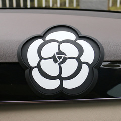 Car anti-slip mat, perfume display decoration, diamond-adhesive non-slip mat, sun-resistant and high-temperature resistant camellia decorative item.