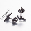 Universal earrings stainless steel, simple and elegant design, wholesale