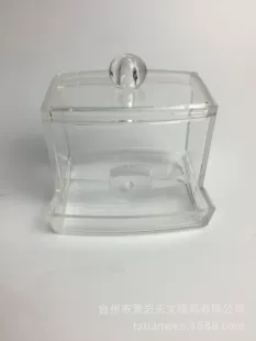 Прозрачный акриловый контейнер Tianwen для ватных палочек и альгинатов; прозрачный 9.3×8.6×7.6 см