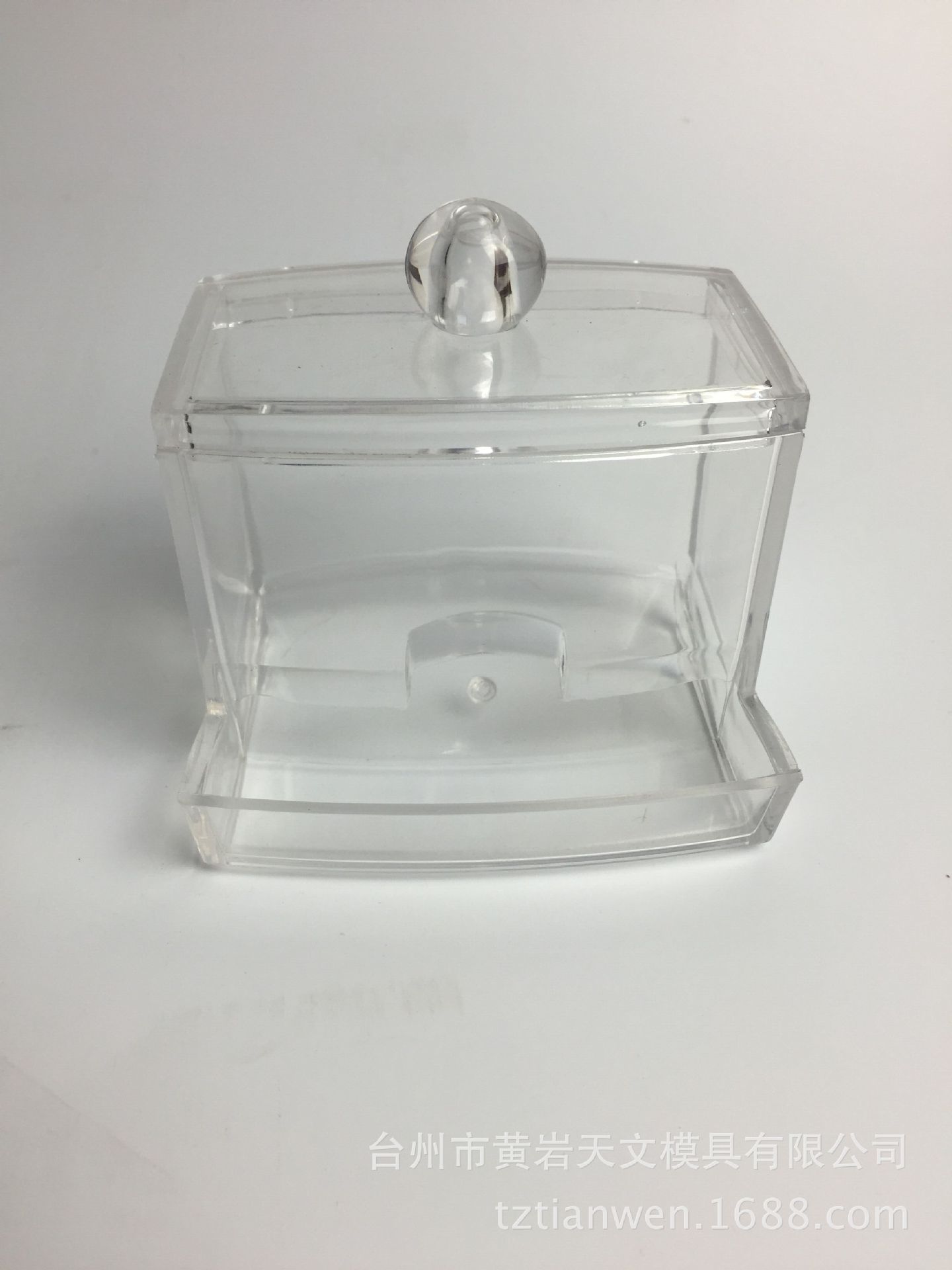 ¡PS caja de hisopo de algodón acrílico transparente caja de almacenamiento de algodón cosmético tabla caja de almacenamiento de muestra caja de algodón cosmético transparente!