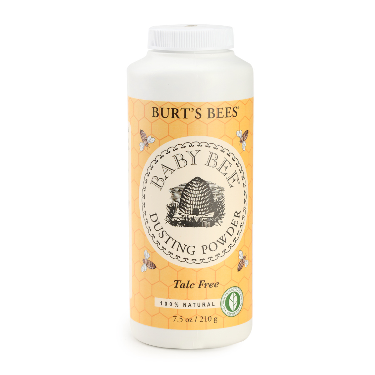 美国burt bee小蜜蜂宝宝婴幼儿童爽身粉不含滑石粉加量装210g|ru