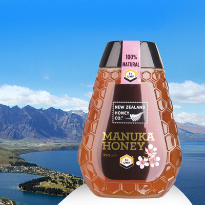 产地厂家新西兰麦卢卡UMF5+进口天然纯正蜂蜜瓶装350g批发代发