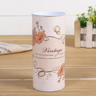 花茶食品包裝紙罐定做茶葉牛皮紙筒定制圓形內衣襪子紙管印刷