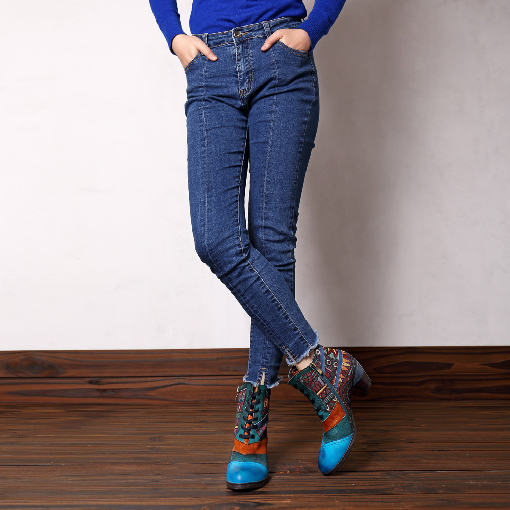 Bottes femme en En cuir - Ref 3354699 Image 1