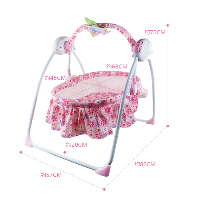 婴儿摇床电动摇椅儿童床摇篮床宝宝安抚躺椅宝宝安抚椅工厂直销 详情图2
