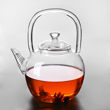 玻璃茶壺電陶爐專用燒水壺大號提梁壺加厚耐熱煮茶壺耐高溫泡茶器