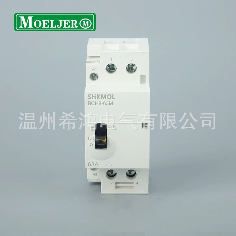 Производители поставляют однофазный контактор направляющей BCH8 32-63 м 2P Руководство AC 220V