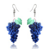 Fashionable summer earrings, fresh acrylic fruit jewelry, European style, wholesale