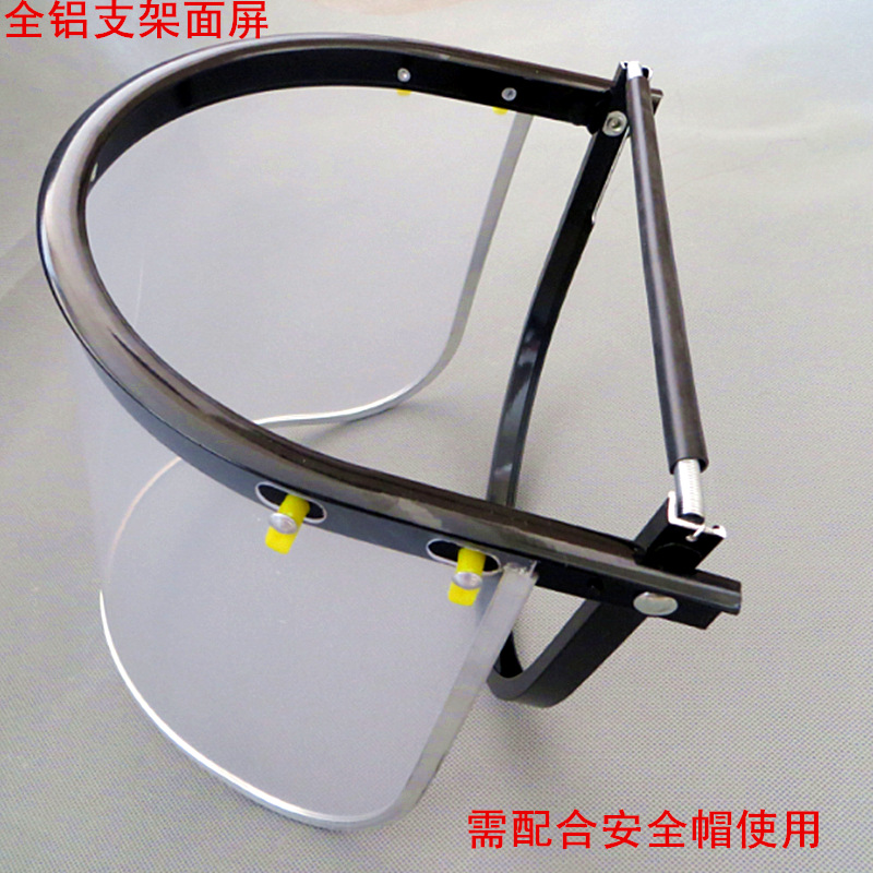 透明安全防护面屏防风防尘防冲击防飞溅PVC防护面罩