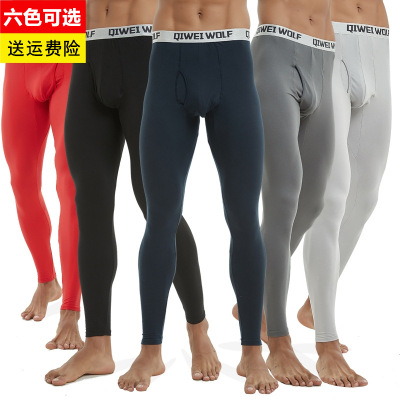 Explosive money man Long johns Cotton trousers Thin section Primer Warm pants Youth Self cultivation Low waist Line pants Men's singles