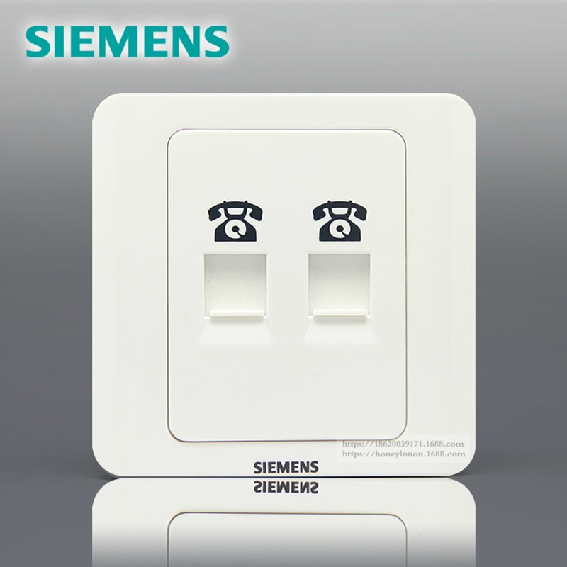 SIEMENS 西门子 远景 二位电话插座RJ11 5TG01221CC1