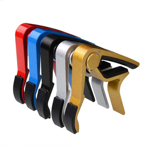 Metal personalized small hand electric guitar capo 5-color folk guitar capo capo guitar capo