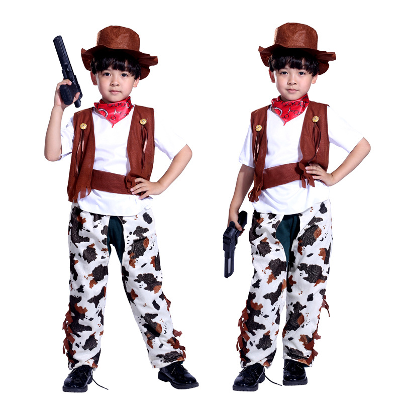 Halloween cosplay costumes, adult stage costumes, masquerade costumes for men and women, western cowboy