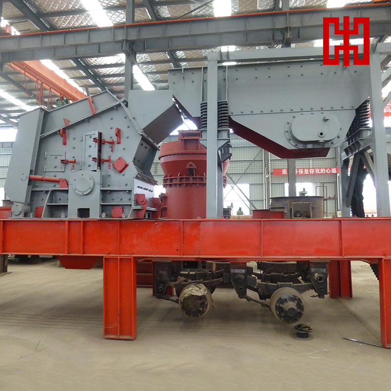 正规分期 新型移动式破碎筛分设备 建筑垃圾石料破碎站厂家