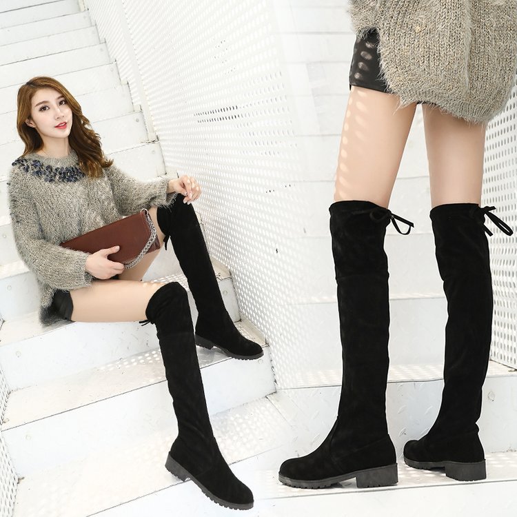 Bottes femme en Daim - Ref 3355408 Image 3