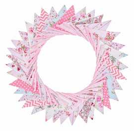 批发10米棉布三角彩旗 儿童房帐篷生日派对摄影棚布置家居装饰