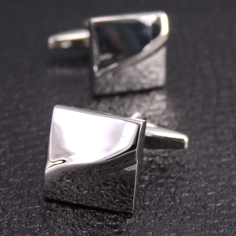 Business Geometric Copper Plating Men's Cufflinks display picture 3