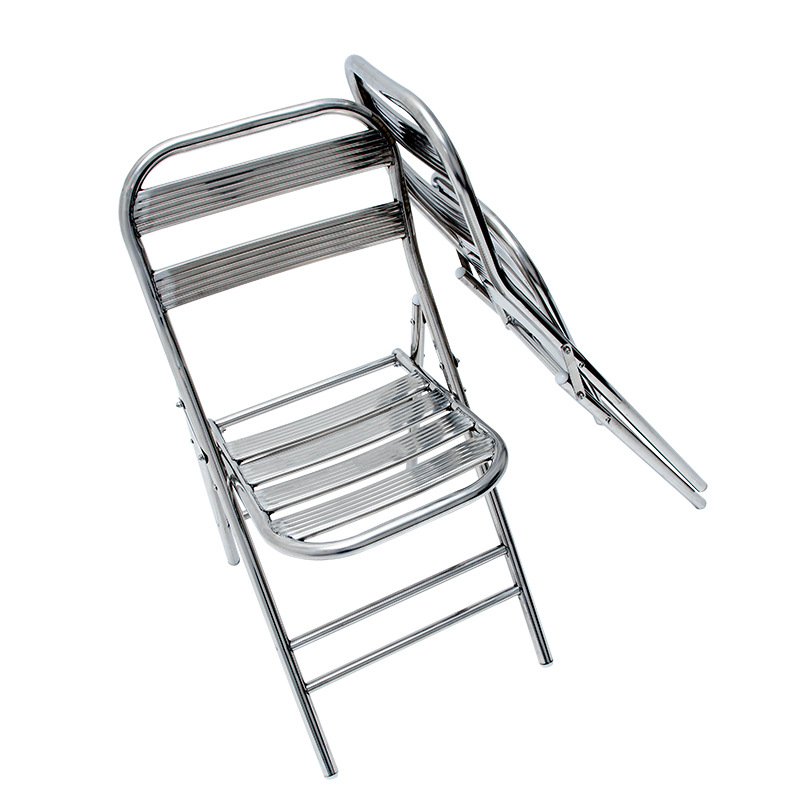 不锈钢折叠椅子便捷板厂家直销环保凳休闲轻便多功能会议椅靠背椅
