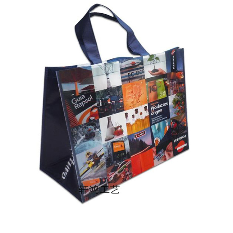 热压复合不织布礼品袋 防水无纺布家纺包装袋 彩印手提超市购物袋