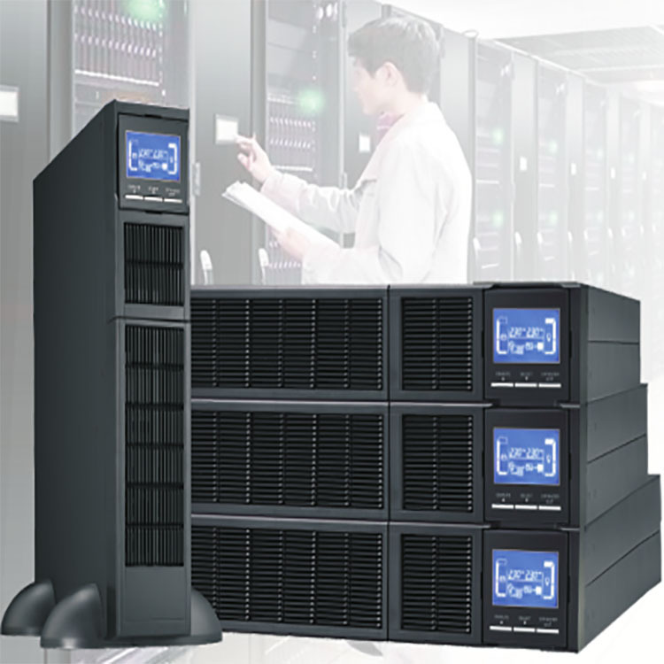 可定制1KVA在線機架式UPS電源系統220V標機含電池網絡機房專用