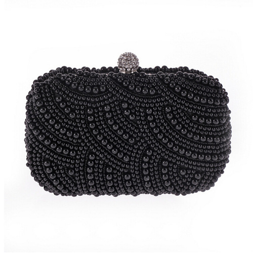 Pearl Dinner Bag quality pearl embroidery Bag Handmade lady hand bag celebrity evening bag