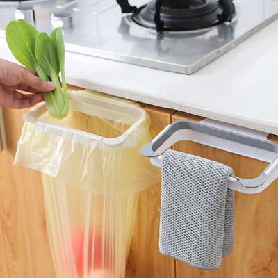 Plain colour panda Kitchen Door portable disposable bag Bracket household Cabinet doors Dishcloth pylons Trash rack