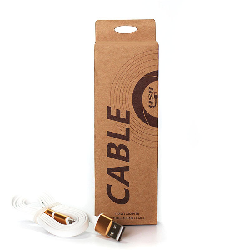 数据线通用包装盒适用苹果三星安卓手机充电线数码USB牛皮纸公版|ms