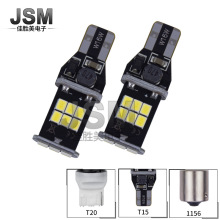 汽车led 倒车灯T15-15SMD-2835 新款LEDT15流氓倒车灯解码