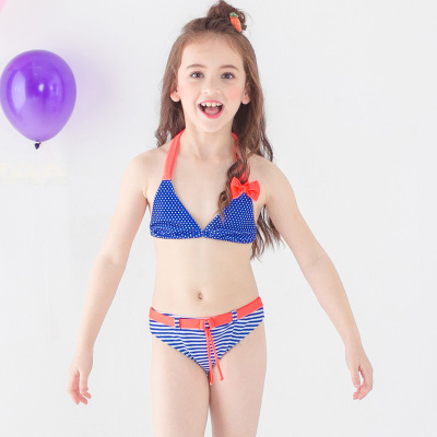 Paya Sen New swimsuit fashion children lovely Cartoon Bikini Two piece set Swimsuit 1809