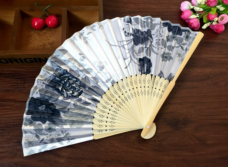Смесь видов кожи и Folding fan Китайский Фэн инковая живопись слива веер