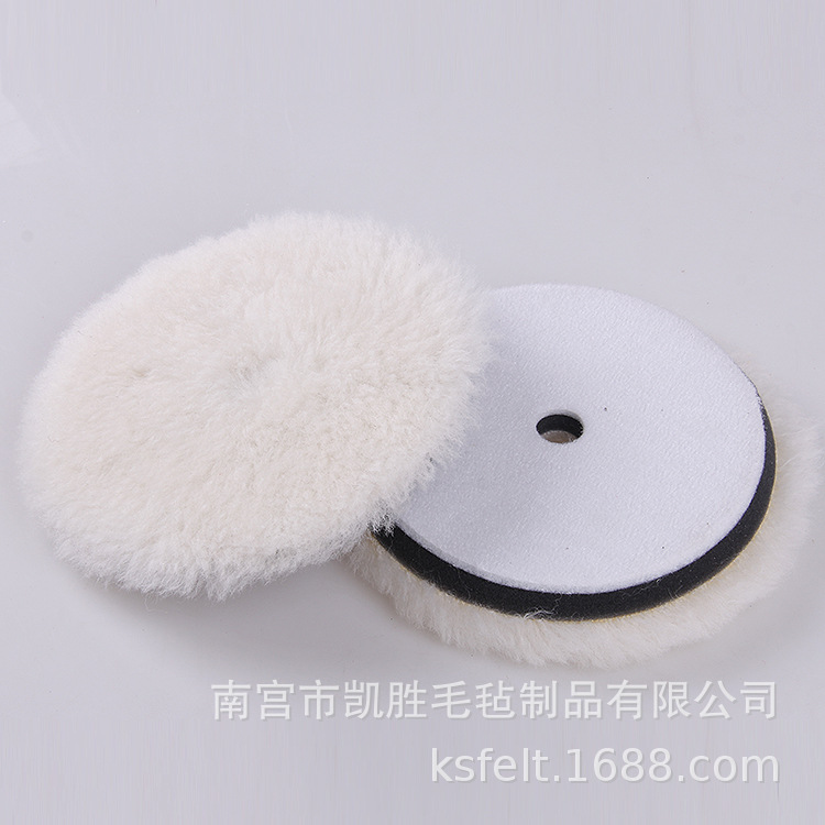 Factory supply 6 inch 7 inch Japanese long wool plate back velvet self-adhesive Japanese wool ball reduction to remove scratches
