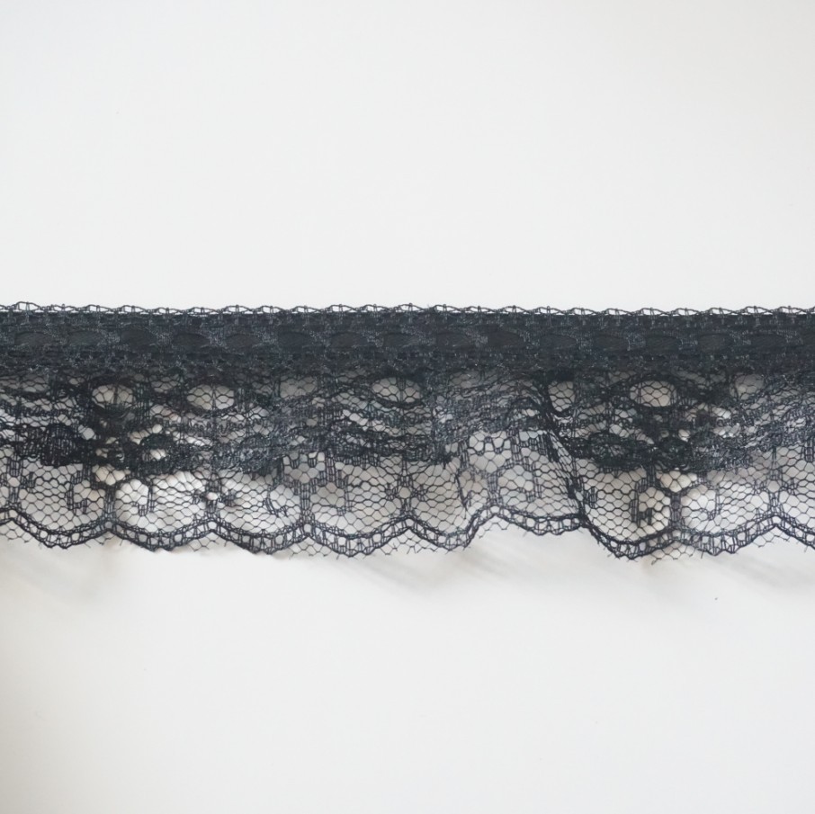 无弹花边 蕾丝辅料布料diy 服装裙摆边 褶皱多层装饰   四季花边