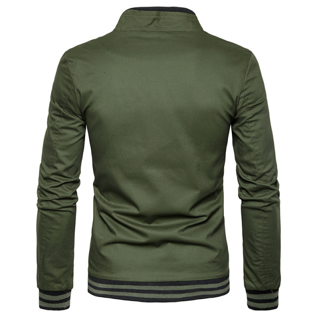 Spring and autumn thin men’s cotton washed flight jacket casual jacket