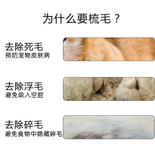 Pet Dog Comb Cat and Dog Hair Brush Teddy One-Click Hair Removal Comb Brush Supplies Cat Comb Amazon