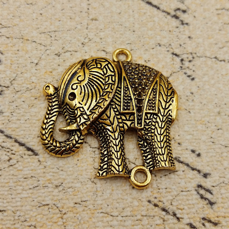 diy Alloy fittings Jewelry Handmade materials Carving elephant Lucky god new pattern Pendant wholesale