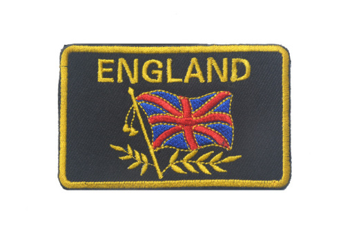 Haike foreign trade supply British patch cloth armband embroidery Velcro cloth label morale fast Velcro cloth flag