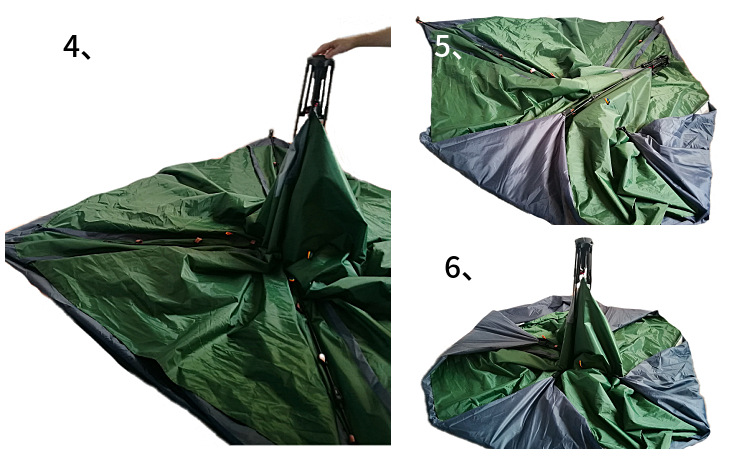 Automatic four-corner tent outdoor quick-opening tent sunny and rainy Universal 3-4 people tent camping fishing environmental protection tent