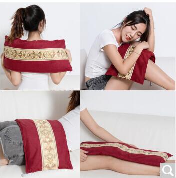 现货供应可拆洗外套热敷海盐包 电加热大粒艾灸暖宫艾推拿袋子