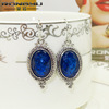 Fashionable accessory, flashing earrings, wish, Amazon, wholesale, simple and elegant design, with gem