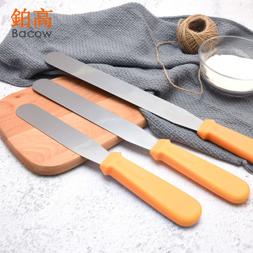 6-inch 8-inch 10-inch Stainless Steel Cream Spatula Baking Utensils DIY Baking Tools Cake Cream Scraper
