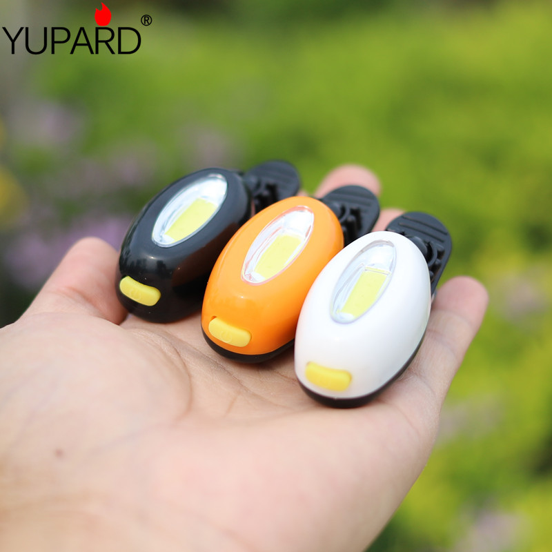 Go fishing Headlight Clip cap lamp Strong light Button batteries led Outdoor Hat Hat lights COB light source