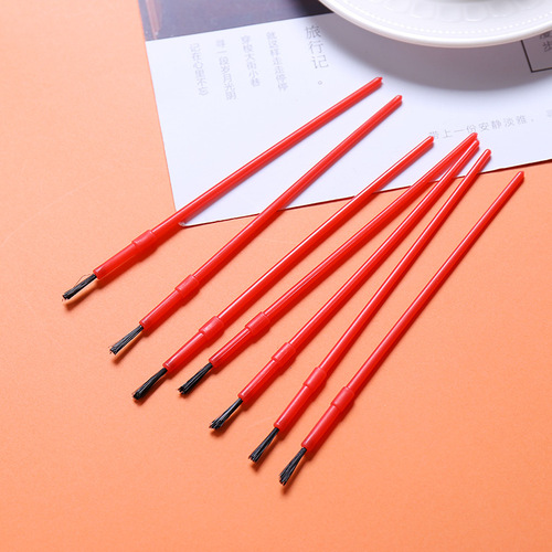 Wholesale 16 cm digital oil paint strip archaeological plastic nylon hair paint brush glue brush dust removal small brush