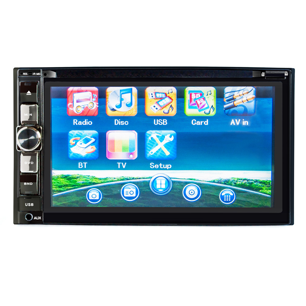 6.2 Inch car dvd player vehicle DVD Bluetooth Rear view player car dvd 6212