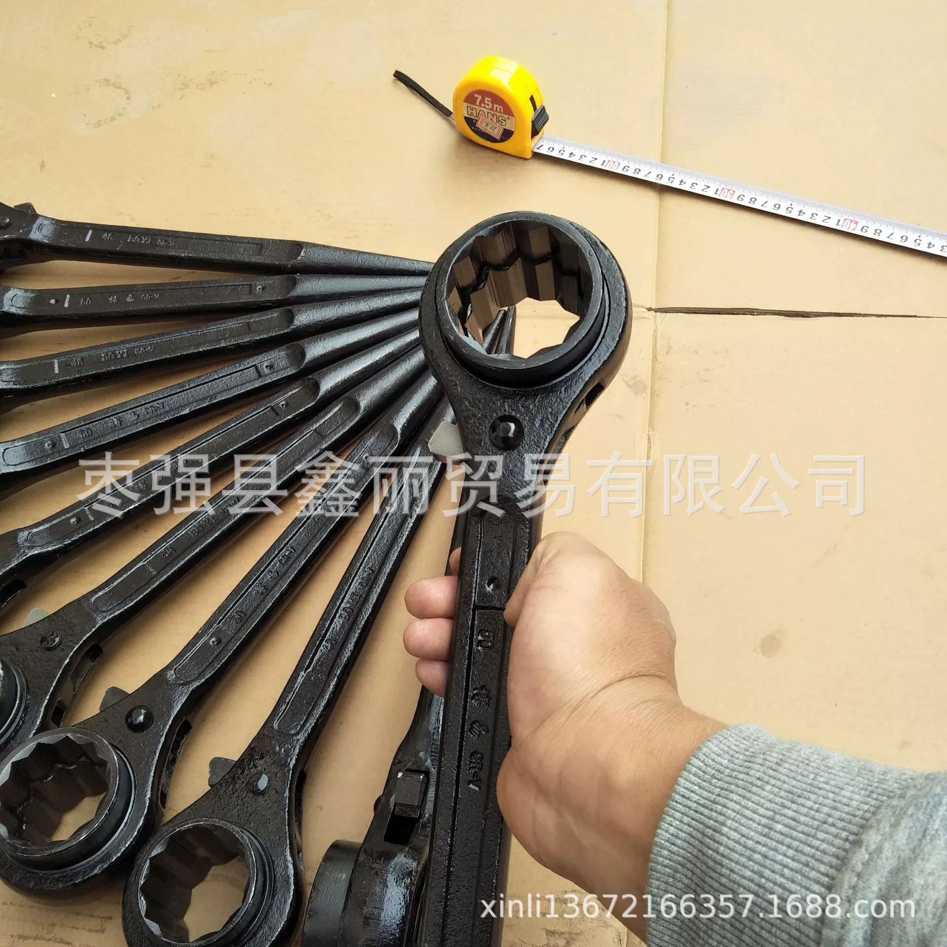 Поставка гаечного ключа в форме цветка сливы Tianjin Hebei Hengshui Zaoqiang Donggong 27-30 32-36 с двойной головкой и высоким грифом