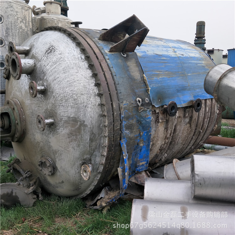 现货二手高压反应釜\10吨搪瓷二手反应釜\5吨高压二手反应釜