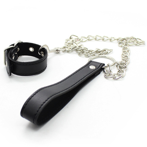 Sexy adult products penis ring cowhide JJ ring set ring men's equipment dog leash traction penis ring alternative toys