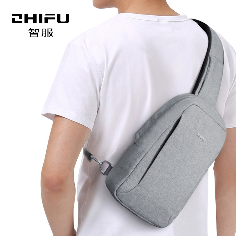 韩版多功能防盗男士胸包新款休闲单肩包简约数码斜跨包品牌直销